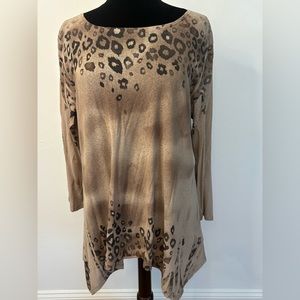 Leopard Print Plus Top